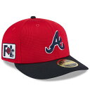 MLB ブレーブス キャップ 【海外版】2025 スプリングトレーニング 59FIFTY ロープロファイル ニューエラ/New Era レッド ネイビー