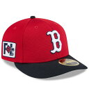 MLB レッドソックス キャップ 【海外版】2025 スプリングトレーニング 59FIFTY ロープロファイル ニューエラ/New Era レッド ネイビー