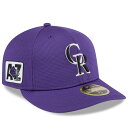 MLB ロッキーズ キャップ 【海外版】2025 スプリングトレーニング 59FIFTY ロープロファイル ニューエラ/New Era パープル