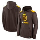 MLB パドレス パーカー 【海外モデル】オーセンティックコレクション パフォーマンス プルオーバー ナイキ/Nike ブラウン(4)