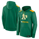 MLB アスレチックス パーカー 【海外モデル】オーセンティックコレクション パフォーマンス プルオーバー ナイキ/Nike ケリーグリーン(4)