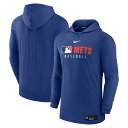 MLB メッツ パーカー 【海外モデル】オーセンティックコレクション Tri-Bland プルオーバー ナイキ/Nike ヘザーロイヤル(4)