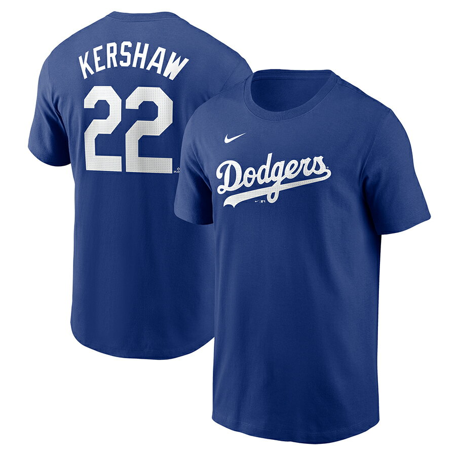 MLB クレイトン・カーショー ドジャース Tシャツ 【国内版】ネーム＆ナンバー T-Sh...