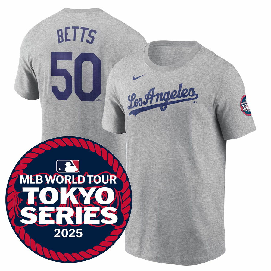MLB ムーキー・ベッツ ドジャース Tシャツ 東京シリーズ2025 ネーム＆ナンバー T-S...