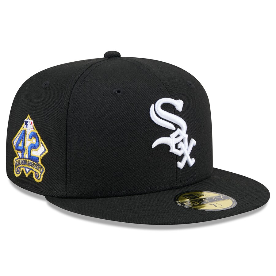 MLB ホワイトソックス キャップ 2025 ジャッキー・ロビンソンデー 59FIFTY Fitted Hat ニューエラ/New Era ブラック