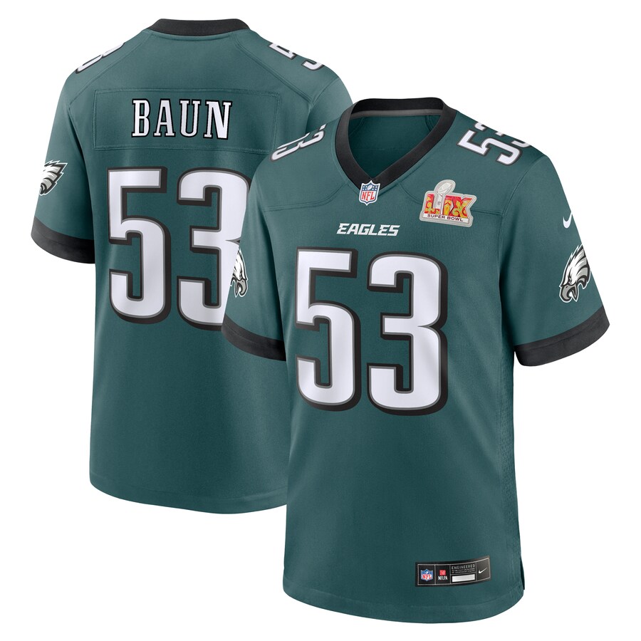 NFL ザック・ボーン イーグルス ユニフォーム 第59回スーパーボウル 進出 Game Player Jersey ナイキ/Nike ミッドナイトグリーン