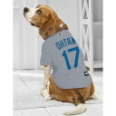 MLB 大谷翔平 ドジャース ペット用 ユニフォーム ネーム&ナンバー 犬用 ジャージ Pets First グレー