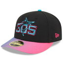 MLB マーリンズ キャップ 2025 シティーコネクト ロープロファイル 59FIFTY Fitted Hat ニューエラ/New Era ブラック ピンク