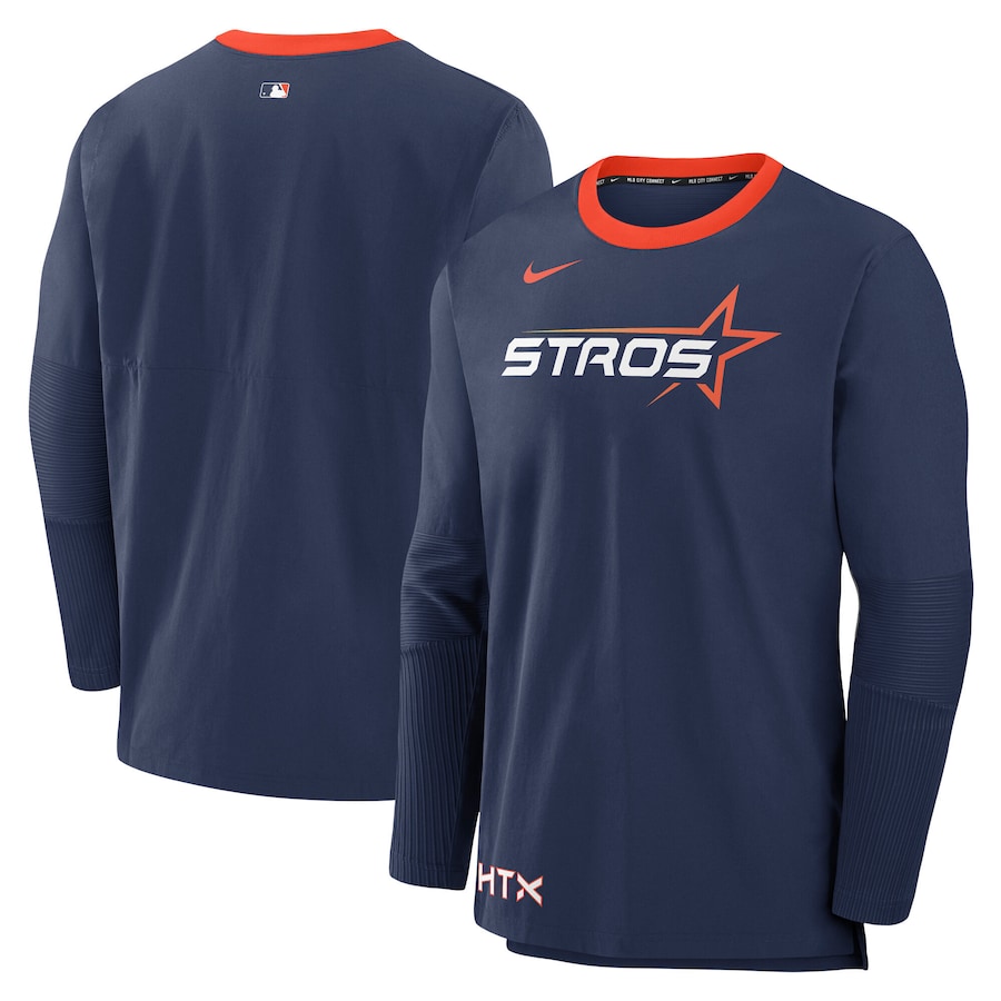Rakuten - MLB アストロズ Tシャツ 2025 シティーコネクト オーセンティック AC Lightweight ロングスリーブ ナイキ/Nike ネイビー