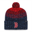MLB レッドソックス ニットキャップ Cascade Cuff Knit 47Brand ネイビー レッド(4)