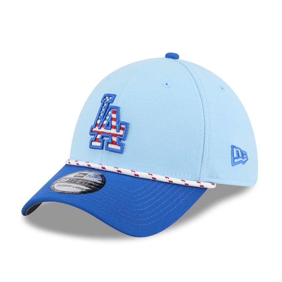 Rakuten - MLB ドジャース キャップ 2025 独立記念 Fourth of July 39THIRTY Flex ニューエラ/New Era ライトブルー ロイヤル