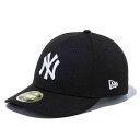 MLB ヤンキース キャップ 59FIFTY Fitted Hat ロープロファイル ニューエラ/New Era ブラック ホワイト
