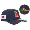 MLB 大谷翔平 ドジャース キャップ 【海外カスタム】Samurai Dodgers 9FORTY サイン刺繍 ニューエラ/New Era ネイビー レッド