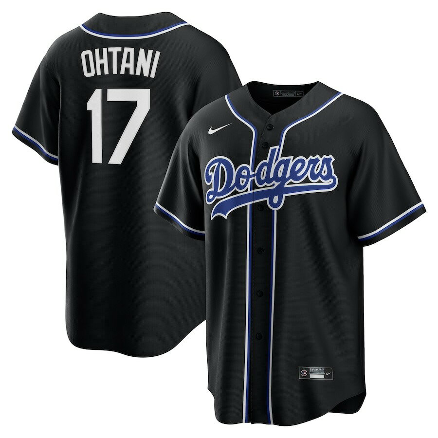 樂天商城 - MLB 大谷翔平 ドジャース ユニフォーム 【海外モデル】レプリカ Player Jersey ナイキ/Nike ブラック