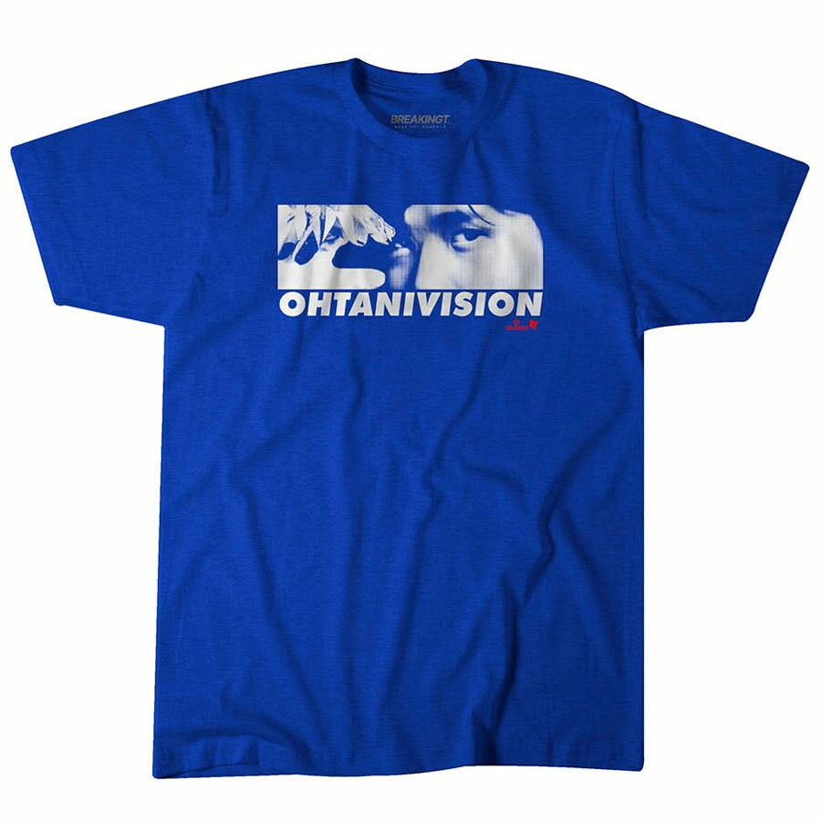 楽天映画エンタメショップ SELECTIONMLB 大谷翔平 ドジャース Tシャツ 【海外モデル】Ohtani Vision T-Shirt デコルテ スキンケア BreakingT ロイヤル