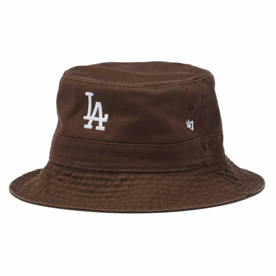 樂天商城 - MLB ドジャース バケットハット キャップ Bucket Hat 47Brand ブラウン