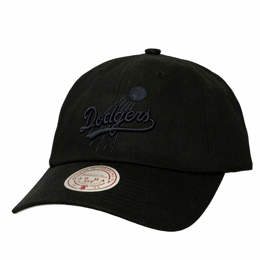 Rakuten - MLB ドジャース キャップ 【現地買付】Primary Logo Adj Dad Hat ミッチェル＆ネス/Mitchell & Ness ブラック ブラック