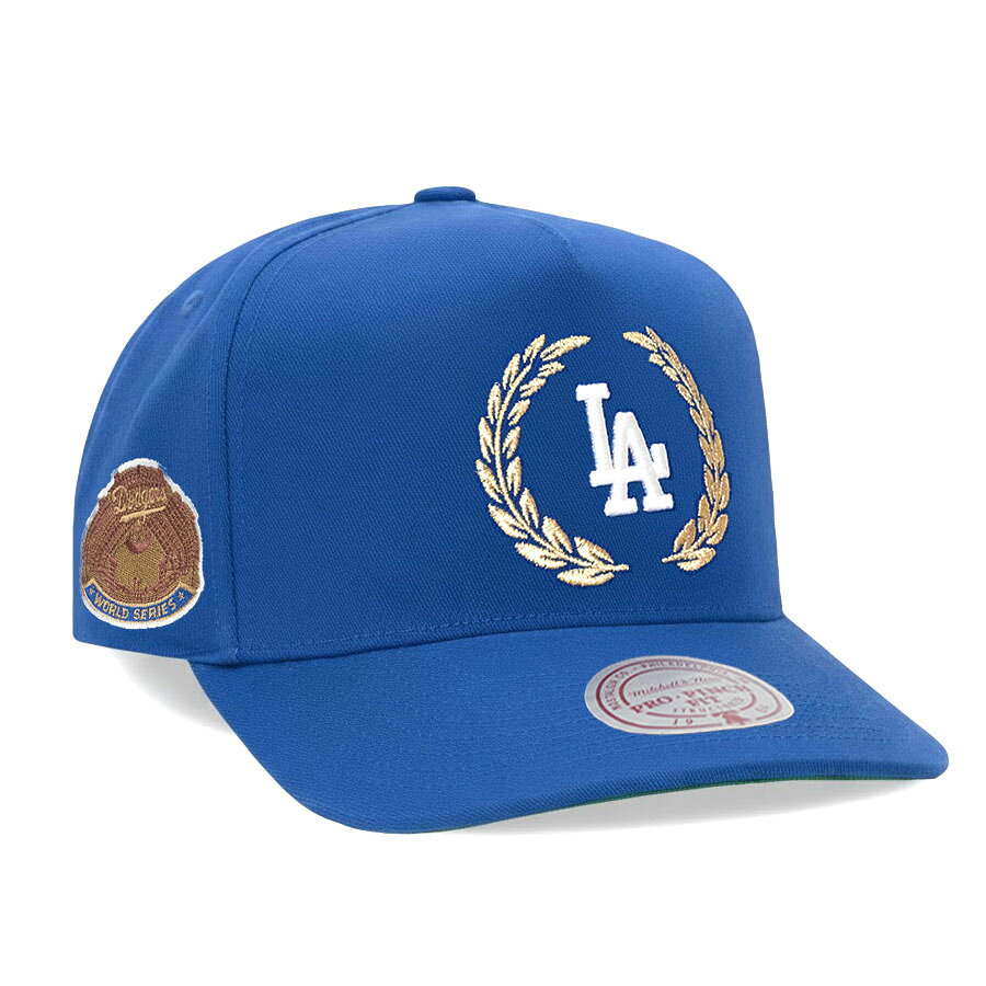 Rakuten - MLB ドジャース キャップ 【現地買付】ゴールドリーフ ワールドシリーズパッチ Pro Pinch Adj Hat ミッチェル＆ネス/Mitchell & Ness