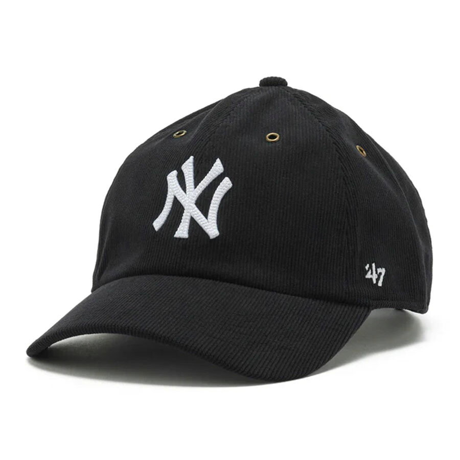 Rakuten - MLB ヤンキース キャップ Thin Cord Clean Up Adjustable Cap 47Brand ブラック