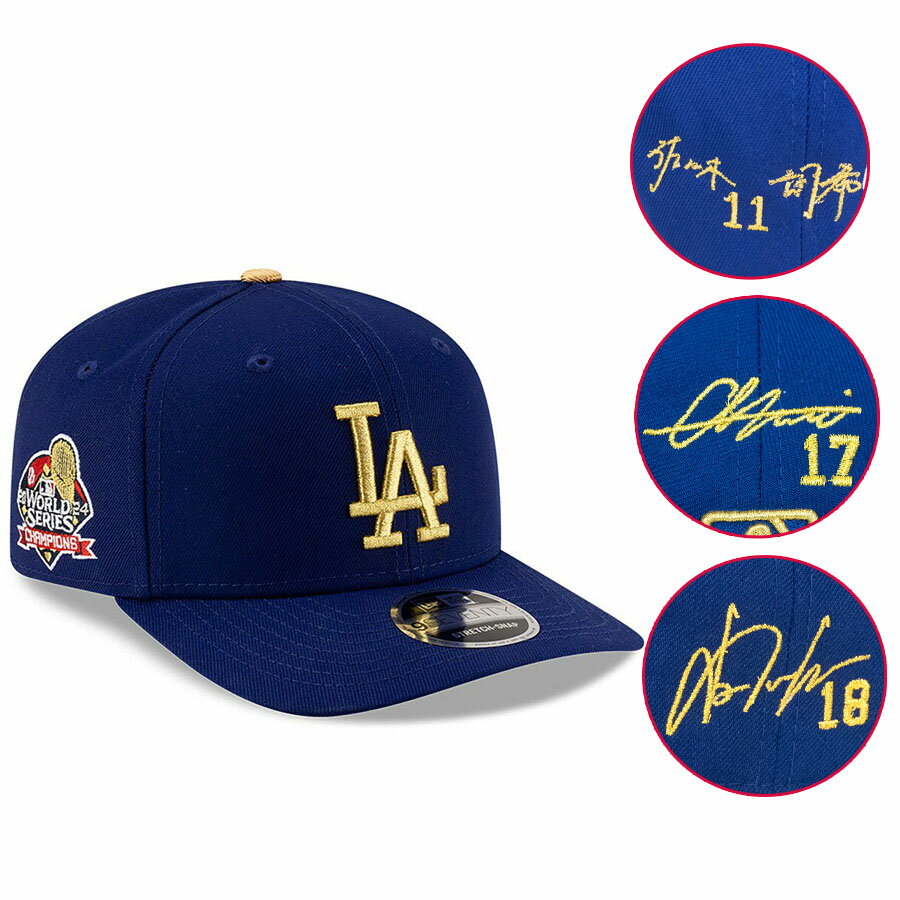 MLB 大谷翔平 山本由伸 佐々木朗希 ドジャース キャップ サイン刺繍 ゴールドコレクション 9SEVENTY ニューエラ/New Era
