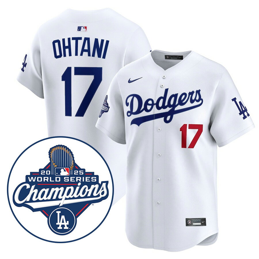MLB 大谷翔平 ドジャース ユニフォーム ワールドシリーズ2025優勝記念 リミテッド Home Limited Jersey ナイキ/Nike ホワイト