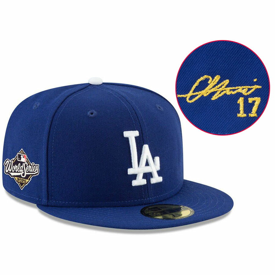 Rakuten - MLB 大谷翔平 ドジャース キャップ 海外カスタム ワールドシリーズ2025 59FIFTY Fitted サイン刺繍 ニューエラ/New Era ロイヤル