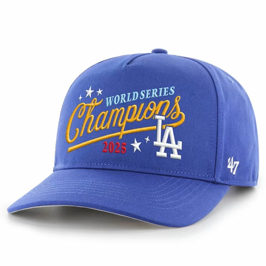 樂天商城 - MLB ドジャース キャップ 【現地買付】ワールドシリーズ2025優勝記念 Starry Hitch Adjustable Hat 47Brand ロイヤル