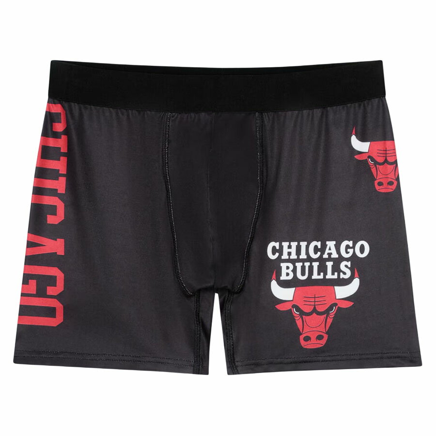 楽天映画エンタメショップ SELECTIONNBA シカゴ・ブルズ ボクサーブリーフ 【現地買付】ウルトラゲーム Boxer Brief Ultra Game ブラック