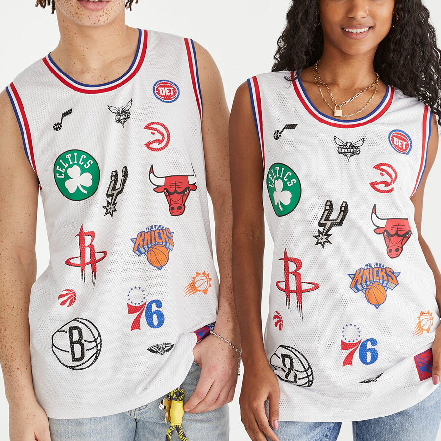 楽天映画エンタメショップ SELECTIONNBA オールオーバー ユニフォーム 【現地買付】ウルトラゲーム オールオーバー メッシュジャージ Ultra Game ホワイト