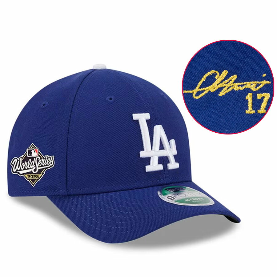 乐天商城 - MLB 大谷翔平 ドジャース キャップ 海外カスタム ワールドシリーズ 2025 9FORTY サイン刺繍 ニューエラ/New Era