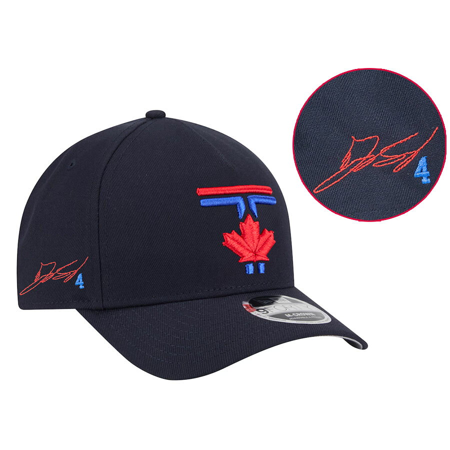 乐天商城 - MLB ジョージ・スプリンガー ブルージェイズ キャップ 現地買付カスタム シティーコネクト 9FORTY Hat サイン刺繍 ニューエラ/New Era