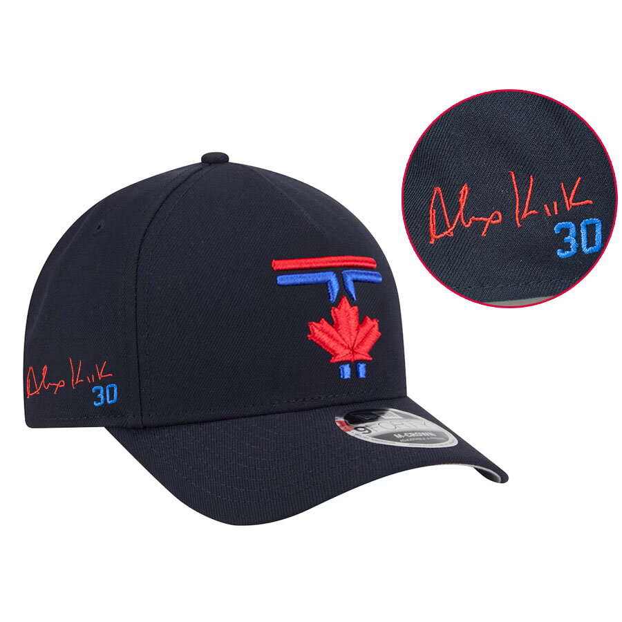 樂天商城 - MLB アレハンドロ・カーク ブルージェイズ キャップ 現地買付カスタム シティーコネクト 9FORTY Hat サイン刺繍 ニューエラ/New Era