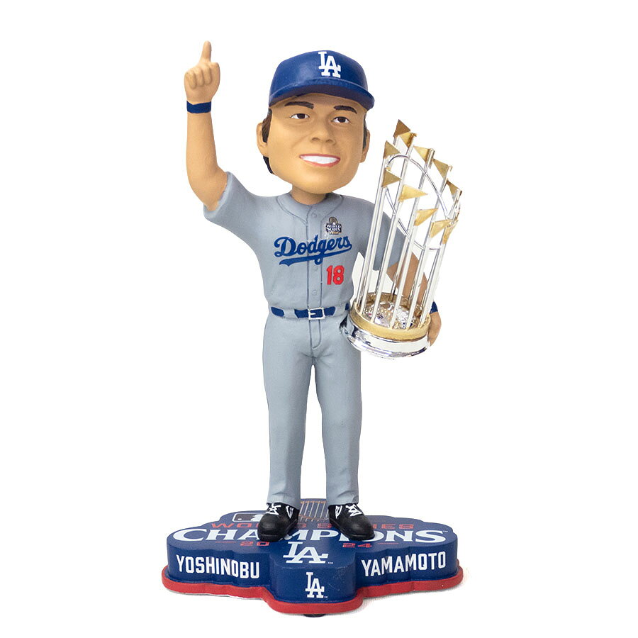 樂天商城 - MLB 山本由伸 ドジャース フィギュア 【3024個限定】【現地買付品】2024 ワールドシリーズ Champions 8 Inch Bobble FOCO