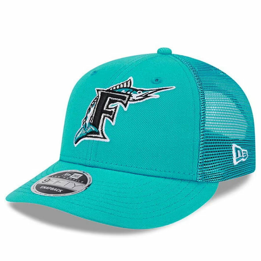 樂天商城 - MLB フロリダ・マーリンズ キャップ 【現地買付品】Cooperstown All Mesh 9FIFTY ニューエラ/New Era Brack/Gray
