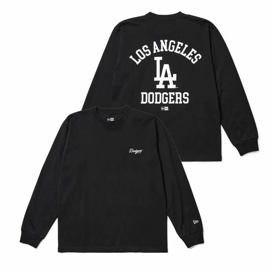 Rakuten - MLB ドジャース Tシャツ Regular Fit Cotton Long Sleeve Tee ニューエラ/New Era ブラック