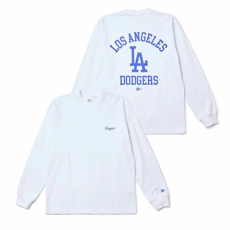 Rakuten - MLB ドジャース Tシャツ Regular Fit Cotton Long Sleeve Tee ニューエラ/New Era ホワイト
