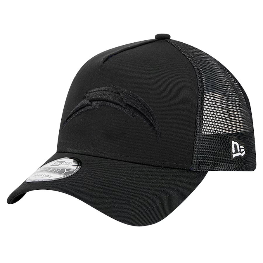 NFL チャージャース キャップ 【現地買付】9FORTY Trucker Mesh Adjustable Hat ニューエラ/New Era ブラック ブラック