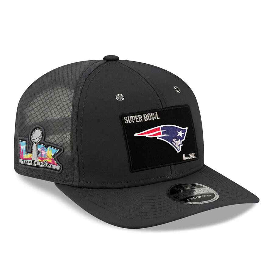 Rakuten - NFL ペイトリオッツ キャップ 【海外モデル】第60回スーパーボウル LX Opening Night 9SEVENTY Adjustable Hat ニューエラ/New Era チャコール