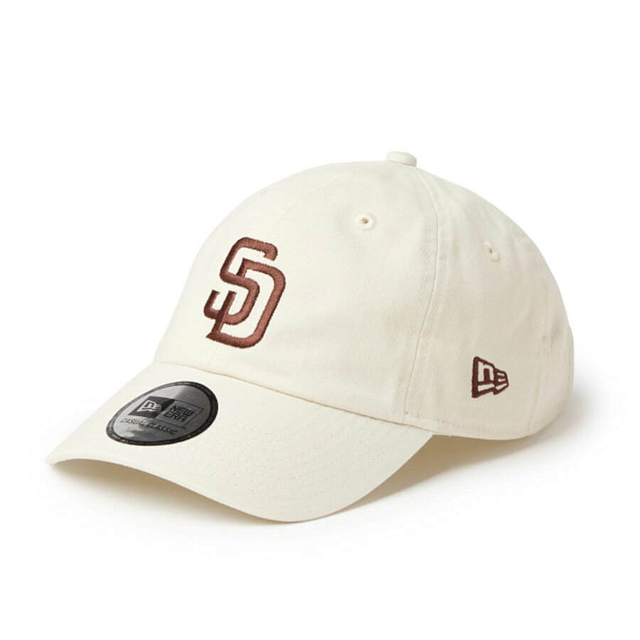 乐天商城 - MLB パドレス キャップ カジュアルクラシック Casual Classic Cap ニューエラ/New Era アイボリー ブラウン
