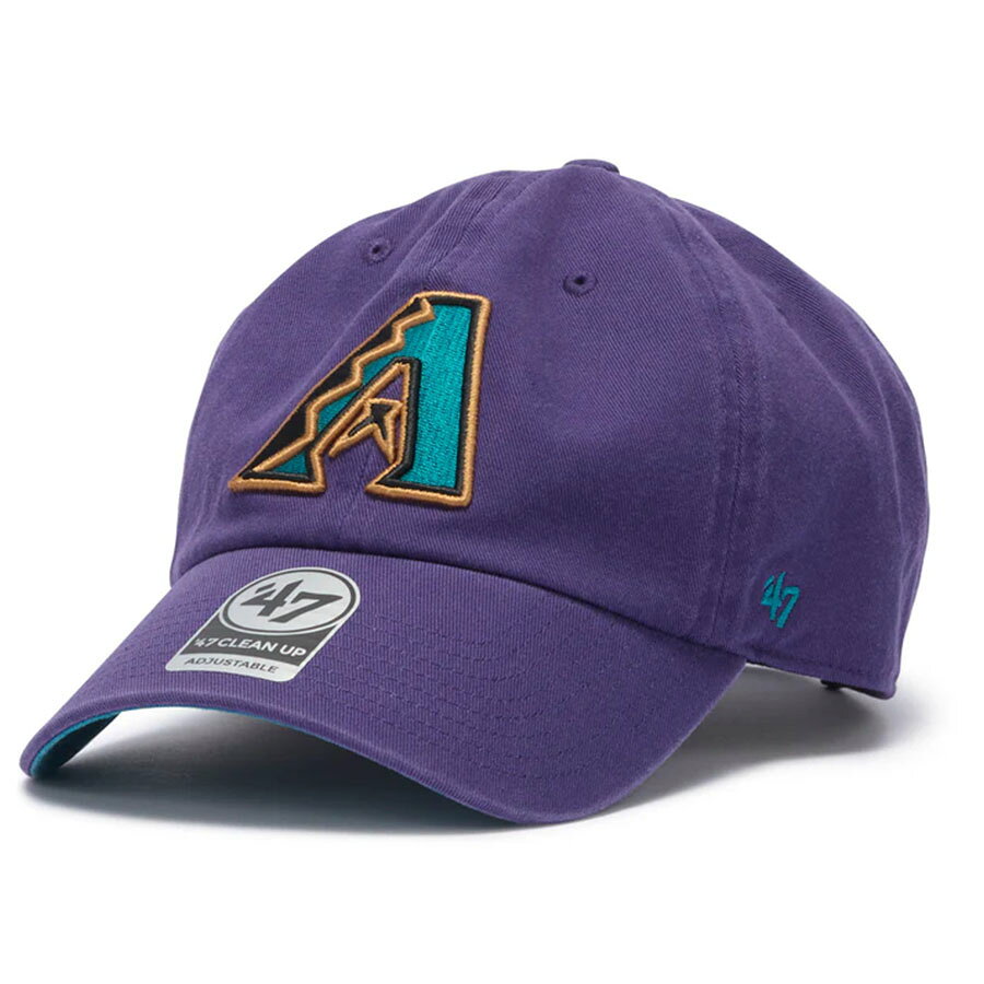 MLB ダイヤモンドバックス キャップ クーパーズタウン Cooperstown Clean Up Cap 47Brand パープル