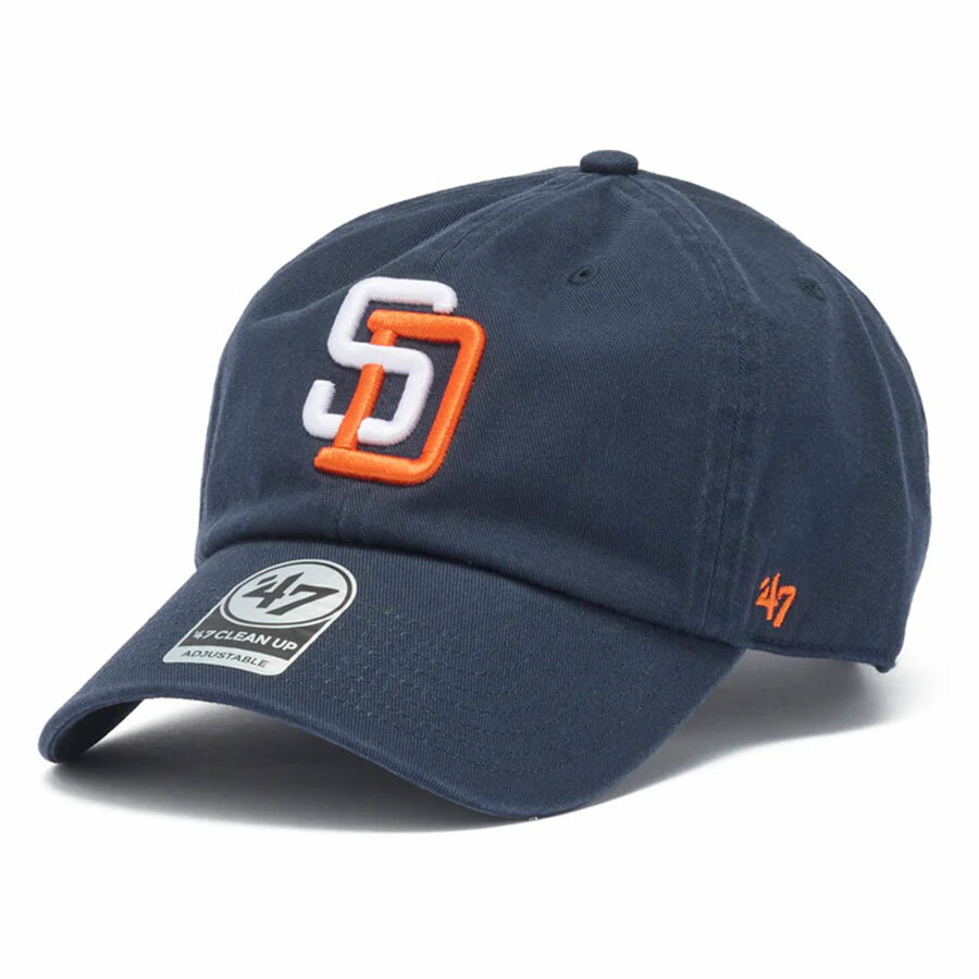 MLB パドレス キャップ クーパーズタウン Cooperstown Clean Up Cap 47Brand ネイビー