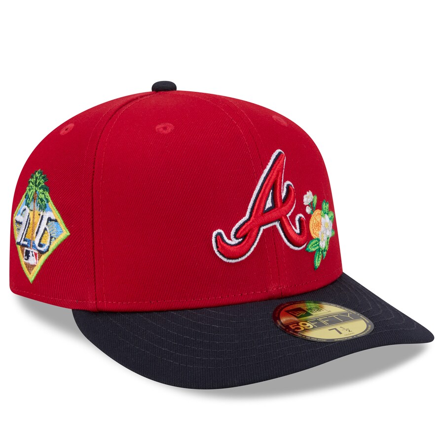 Rakuten - MLB ブレーブス キャップ 【海外モデル】2026 スプリングトレーニング 59FIFTY Pre Curved プレカーブ ニューエラ/New Era レッド ネイビー