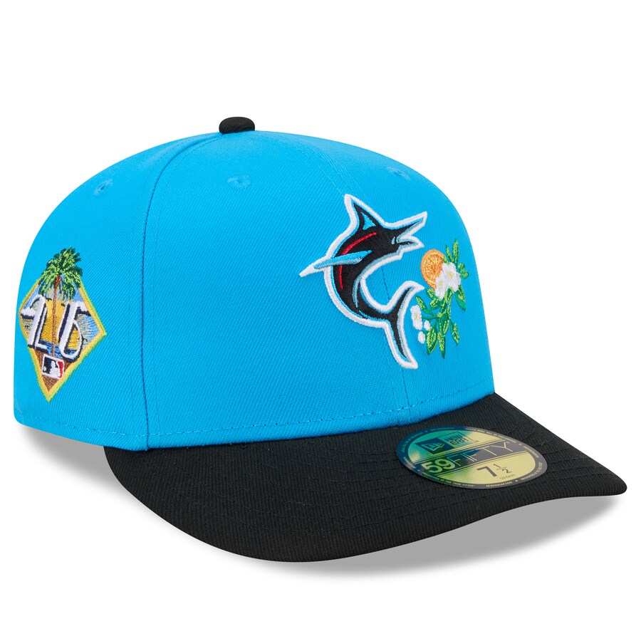 Rakuten - MLB マーリンズ キャップ 【海外モデル】2026 スプリングトレーニング 59FIFTY Pre Curved プレカーブ ニューエラ/New Era ブルー ブラック