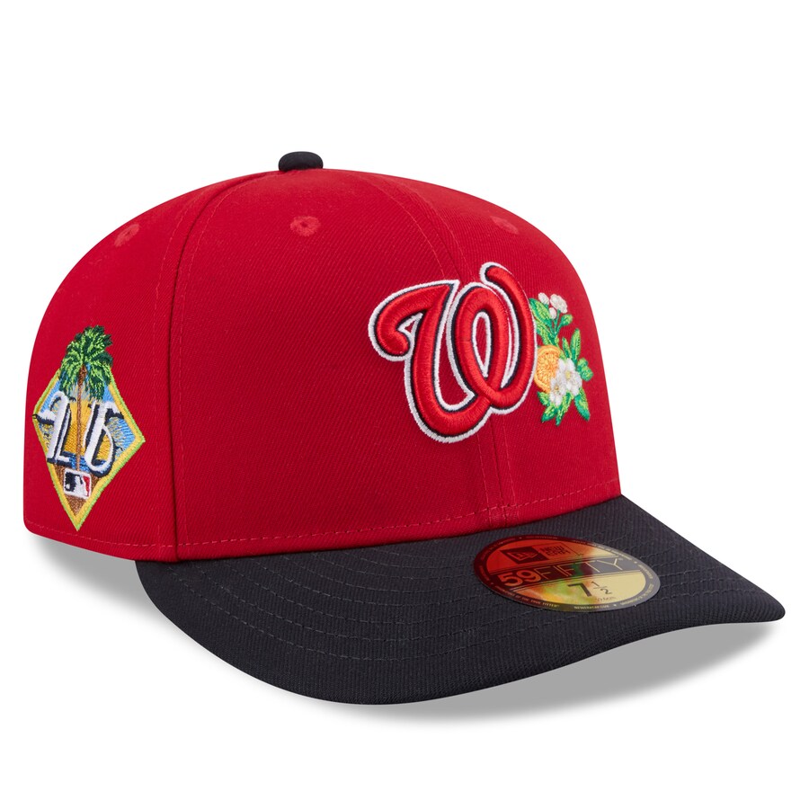 Rakuten - MLB ナショナルズ キャップ 【海外モデル】2026 スプリングトレーニング 59FIFTY LP ロープロファイル ニューエラ/New Era レッド ネイビー