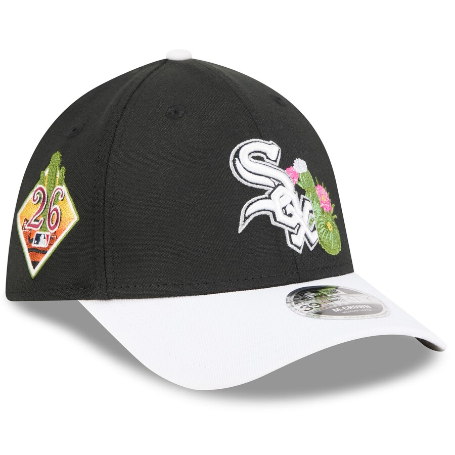 Rakuten - MLB ホワイトソックス キャップ 【海外モデル】2026 スプリングトレーニング M-Crown 39THIRTY Flex Hat ニューエラ/New Era ブラック ホワイト