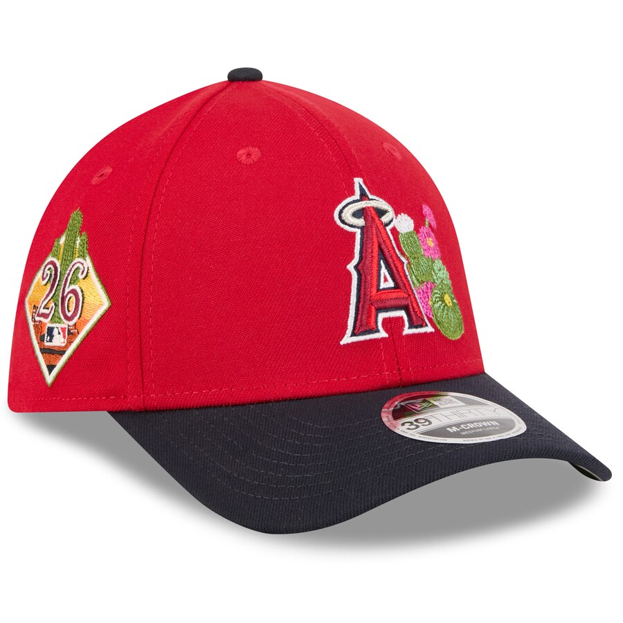 Rakuten - MLB エンゼルス キャップ 【海外モデル】2026 スプリングトレーニング M-Crown 39THIRTY Flex Hat ニューエラ/New Era レッド ネイビー