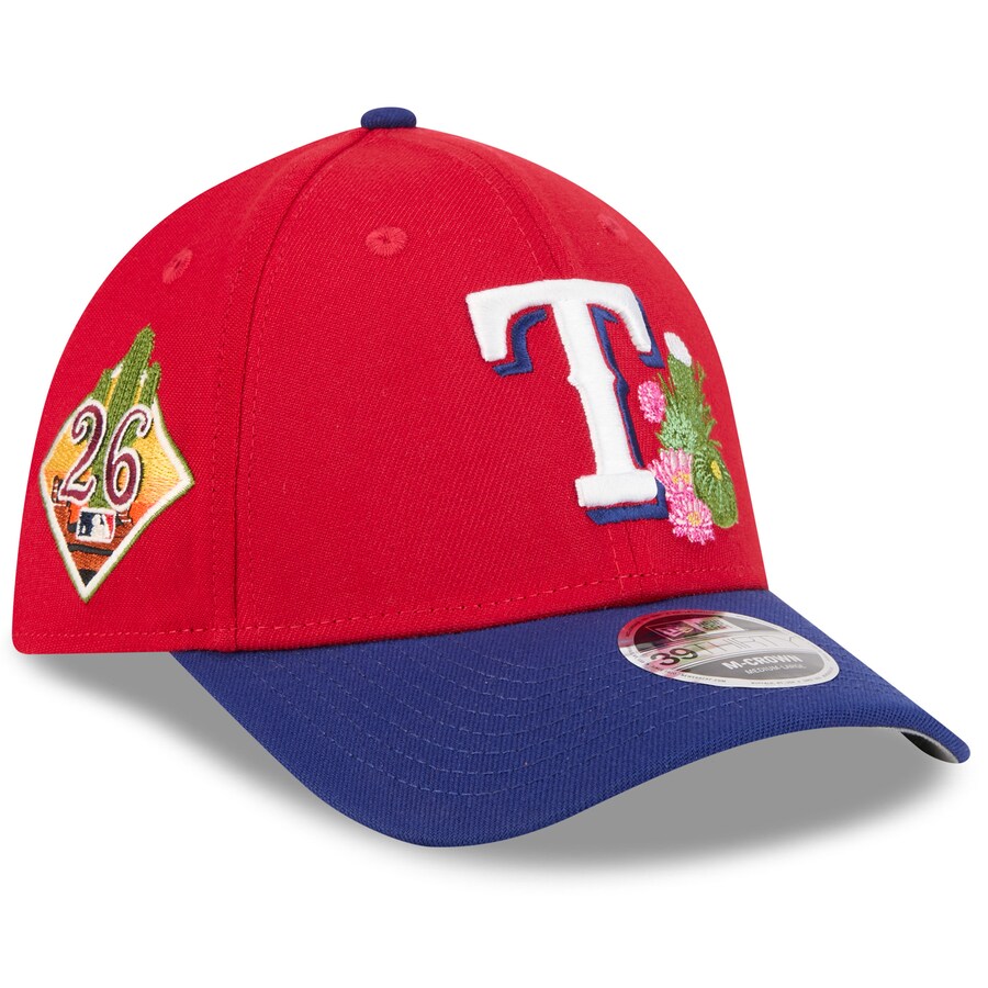 Rakuten - MLB レンジャーズ キャップ 【海外モデル】2026 スプリングトレーニング M-Crown 39THIRTY Flex Hat ニューエラ/New Era レッド ロイヤル