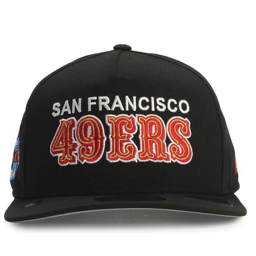 Rakuten - NFL 49ers キャップ 【現地買付】Super Bowl History Side Patch 9FIFTY A-Frame Snapback Hat ニューエラ/New Era ブラック