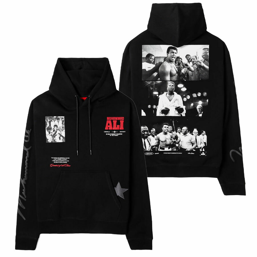 Rakuten - Boxing モハメド・アリ パーカー 【現地買付】ボクシング Collage Pullover Hoodie Shoe Palace ブラック レッド