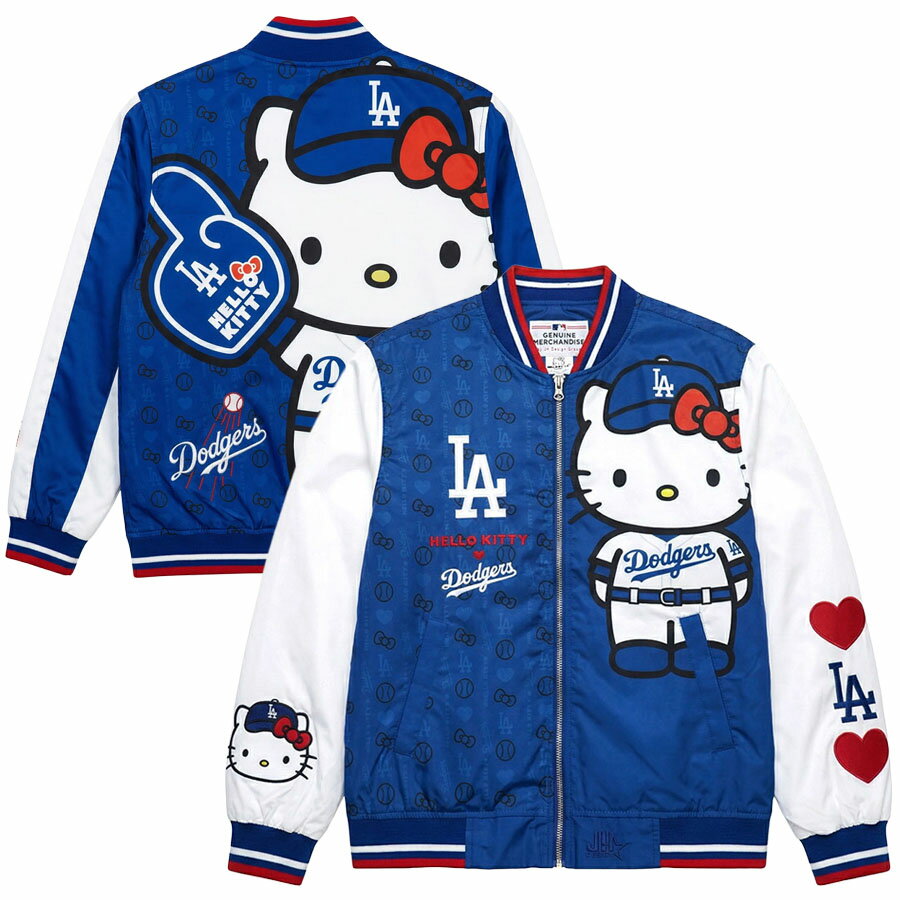 Rakuten - MLB ドジャース スタジャン ハロー キティー Hello Kitty Jacket ジャケット アウター サンリオ JH Design ロイヤル
